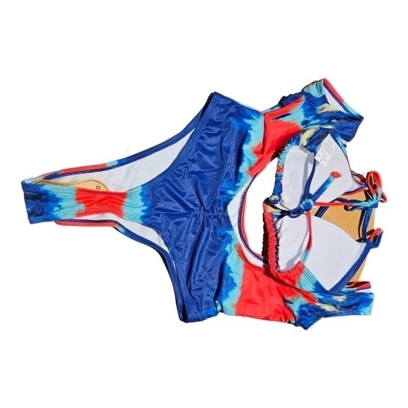 Kprdeo Two-Piece Swimsuit Thong Bikini Set Sport Size Small - Picture 9 of 9